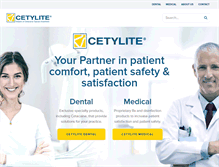 Tablet Screenshot of cetylite.com